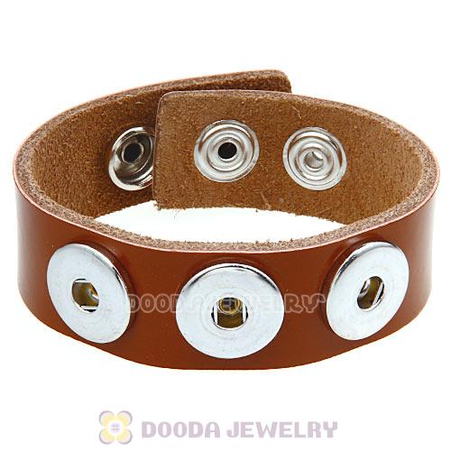 Brown Noosa Amsterdam Leather Bracelet Nude Wholesale