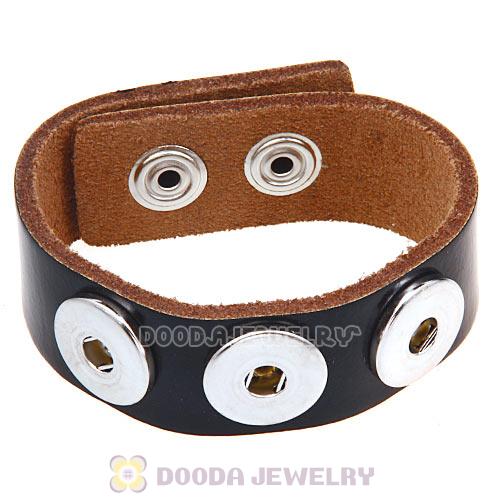 Black Noosa Amsterdam Leather Bracelet Nude Wholesale