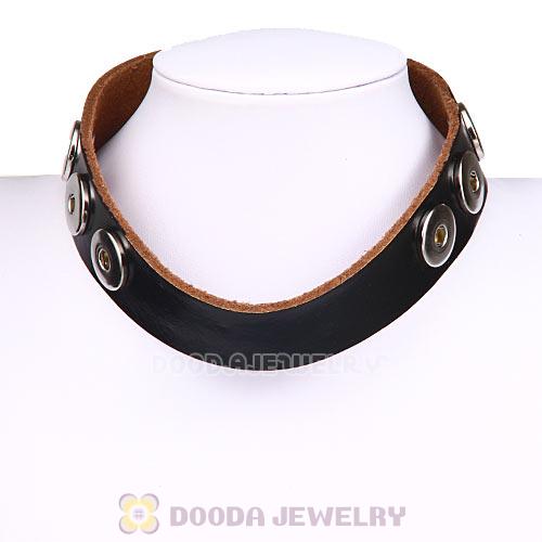 Black Noosa Amsterdam Leather Necklaces Nude Wholesale