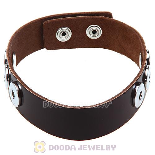 Dark Brown Noosa Amsterdam Leather Necklaces Nude Wholesale