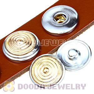 Cheap Gold Plated Alloy Metal Noosa Chunks Button Wholesale