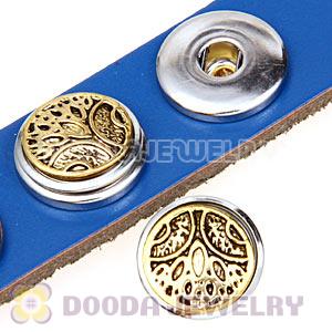 Cheap Gold Plated Alloy Metal Noosa Chunks Button Wholesale