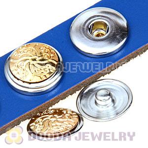 Cheap Gold Plated Alloy Metal Noosa Chunks Button Wholesale