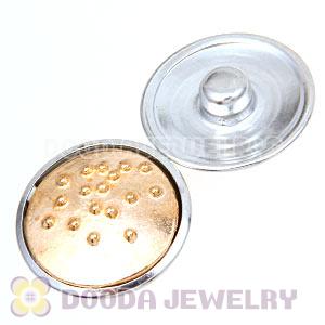 Cheap Gold Plated Alloy Metal Noosa Chunks Button Wholesale