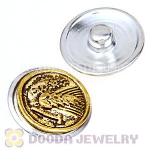 Cheap Gold Plated Alloy Metal Noosa Chunks Button Wholesale