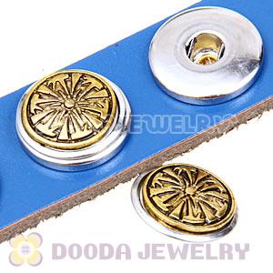 Cheap Gold Plated Alloy Metal Noosa Chunks Button Wholesale