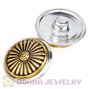 Cheap Gold Plated Alloy Metal Noosa Chunks Button Wholesale