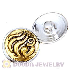 Cheap Gold Plated Alloy Metal Noosa Chunks Button Wholesale