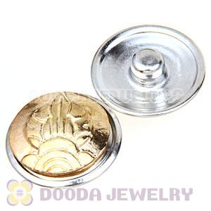 Cheap Gold Plated Alloy Metal Noosa Chunks Button Wholesale
