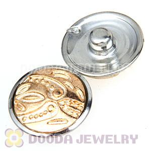 Cheap Gold Plated Alloy Metal Noosa Chunks Button Wholesale