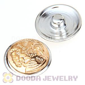 Cheap Gold Plated Alloy Metal Noosa Chunks Button Wholesale