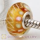 925 sterling silver single core Charm Jewelry glass beads