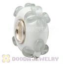 925 sterling silver single core European style glass beads