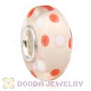 925 sterling silver single core Charm Jewelry glass beads