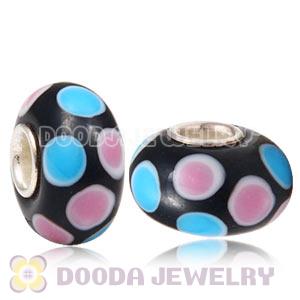 925 sterling silver single core Charm Jewelry glass beads