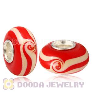 925 sterling silver single core Charm Jewelry glass beads