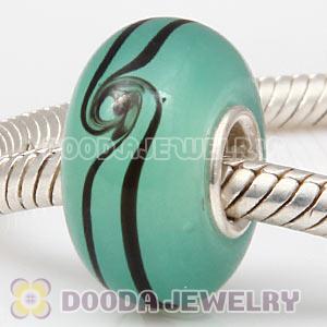 925 sterling silver single core Charm Jewelry glass beads