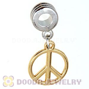 Plated Alloy European Jewelry Peace Sign Charms Wholesale