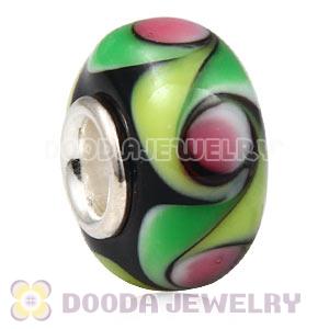 925 sterling silver single core Charm Jewelry glass beads