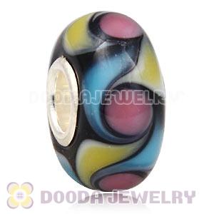 925 sterling silver single core Charm Jewelry glass beads