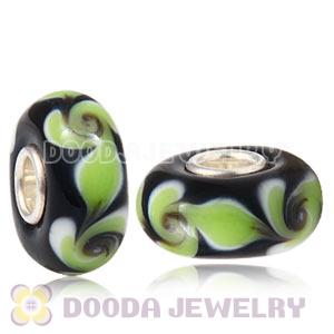 925 sterling silver single core Charm Jewelry glass beads
