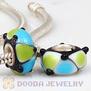 925 sterling silver single core Charm Jewelry glass beads