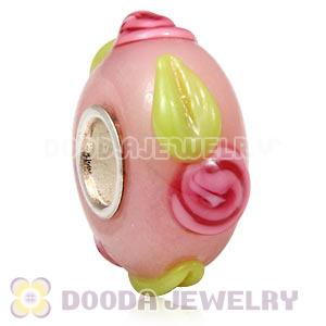 925 sterling silver single core Charm Jewelry glass beads