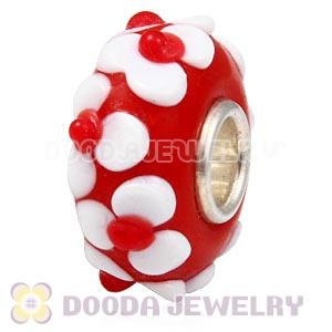925 sterling silver single core Charm Jewelry glass beads
