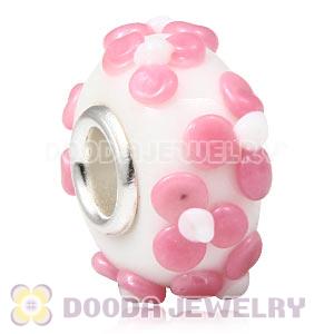 925 sterling silver single core Charm Jewelry glass beads