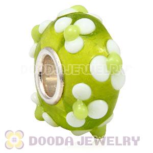 925 sterling silver single core Charm Jewelry glass beads