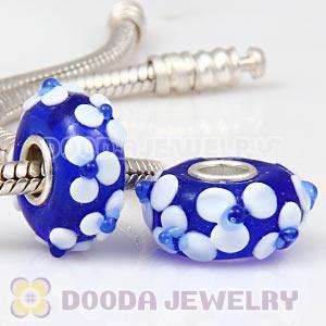 925 sterling silver single core Charm Jewelry glass beads
