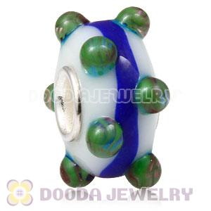 925 sterling silver single core Charm Jewelry glass beads