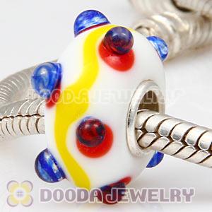925 sterling silver single core Charm Jewelry glass beads