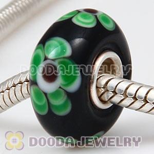 925 sterling silver single core Charm Jewelry glass beads