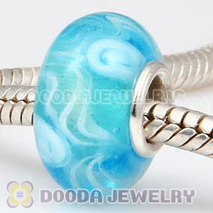 925 sterling silver single core Charm Jewelry glass beads