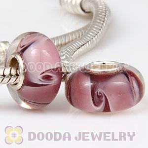 925 sterling silver single core Charm Jewelry glass beads