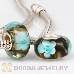 925 sterling silver single core Charm Jewelry glass beads