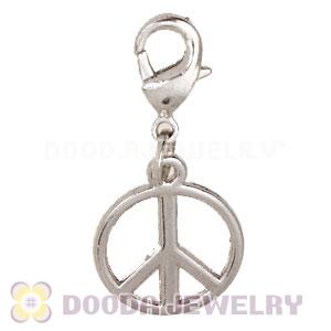 Plated Alloy European Jewelry Peace Sign Charms Wholesale