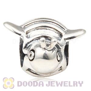 Solid Sterling Silver Charm Jewelry Bee Beads And Charms