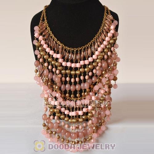 Fahion Multi Layers Beaded Bubble Bib Necklace Wholesale