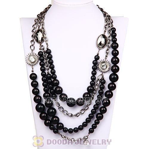 Multi Layer Beaded Bubble Bib Costume Jewelry Necklace Wholesale