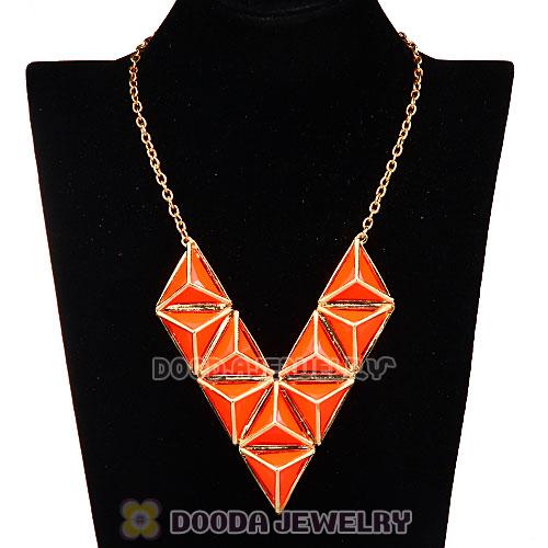 Tutti Frutti Punk Triangle Resin Choker Collar Necklace Wholesale