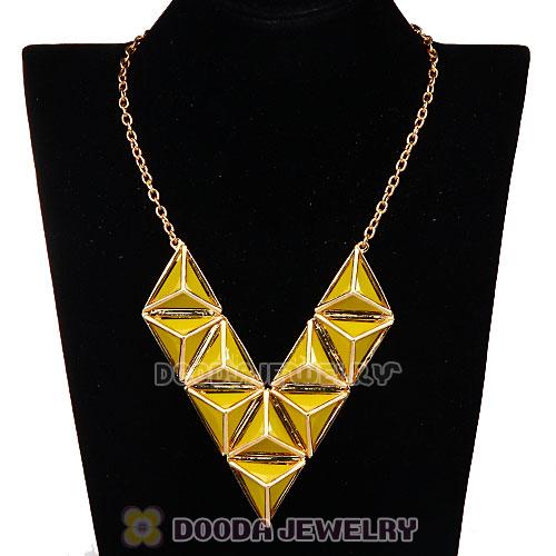 Tutti Frutti Punk Triangle Resin Choker Collar Necklace Wholesale