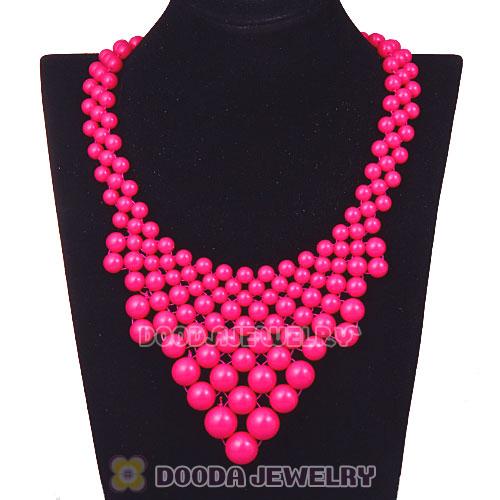2013 Fashion Ladies Roseo Plastic Bubble Bib Necklace Wholesale