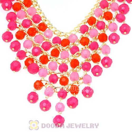 Acrylic Beaded Bubble Bib Costume Jewelry Necklace Wholesale