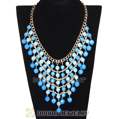 Acrylic Beaded Bubble Bib Costume Jewelry Necklace Wholesale
