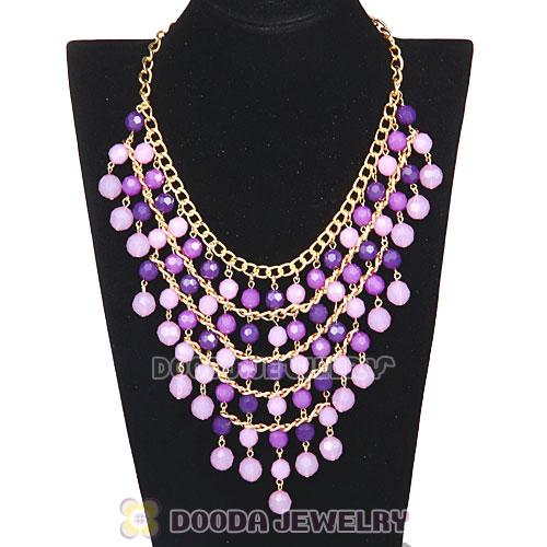 Acrylic Beaded Bubble Bib Costume Jewelry Necklace Wholesale