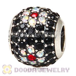 2013 European Sterling Silver Shimmering Blossom With Austrian Crystal Charm