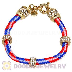 Fashion Pave Crystal Climbing Rope Bracelet Wholesale