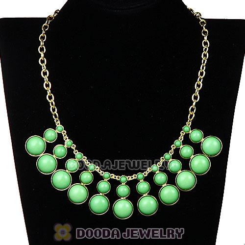Fashion Olivine Resin Bubble Statement Necklace Wholesale
